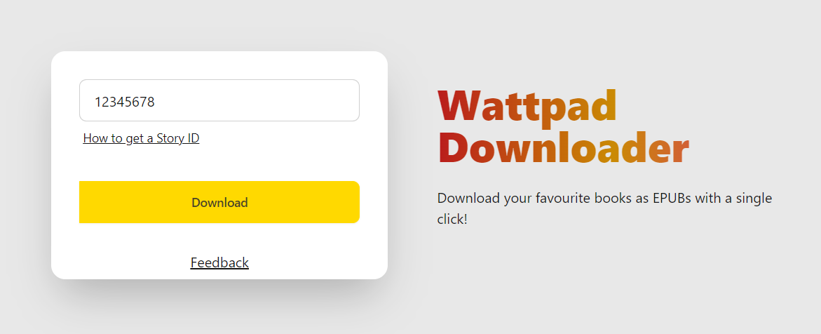 Building Wattpad Downloader